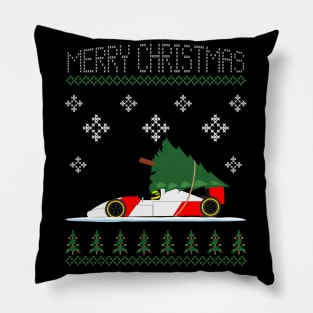 90's Formula One Christmas Car Pillow