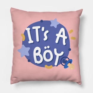 It's A Boy sticker Pillow