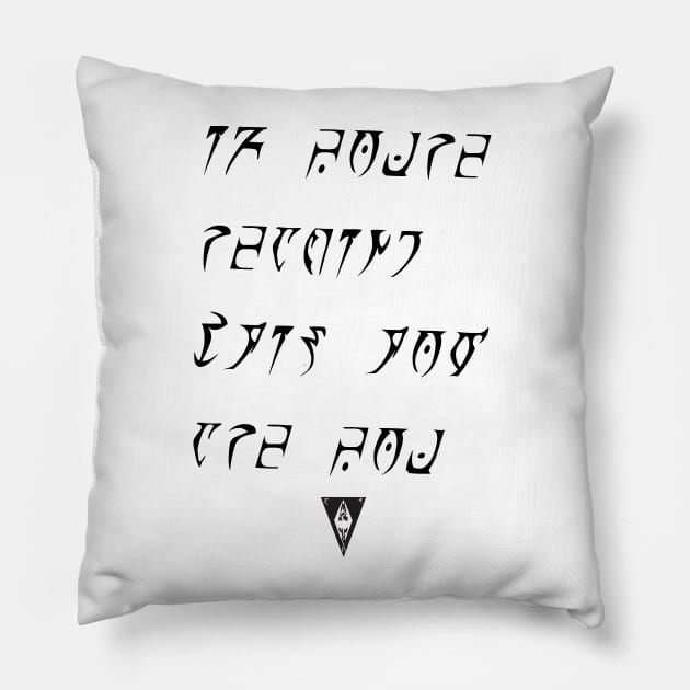 If You're Reading This Pillow by TOMZ