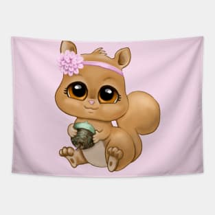 Baby Squirrel Tapestry