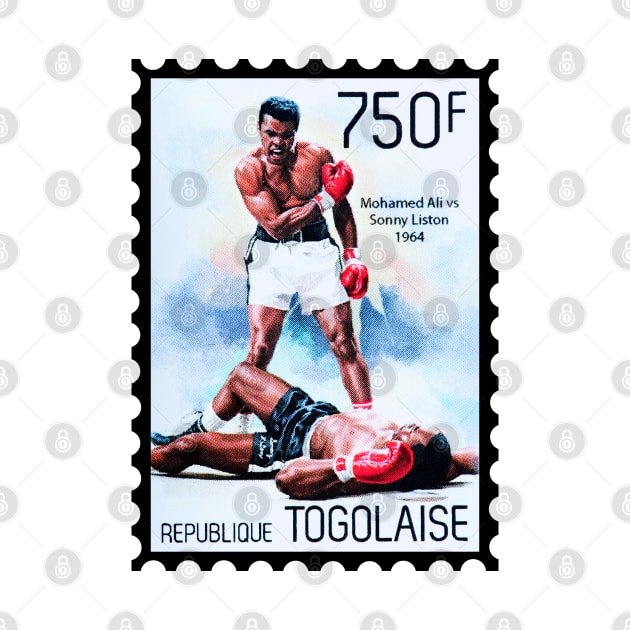 Muhammad Ali Postage Stamp by VintCam