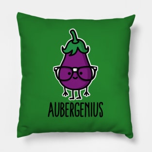 Aubergine (eggplant) + genius  =  Aubergenius Pillow