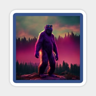 Dope Sasquatch in Nature Magnet