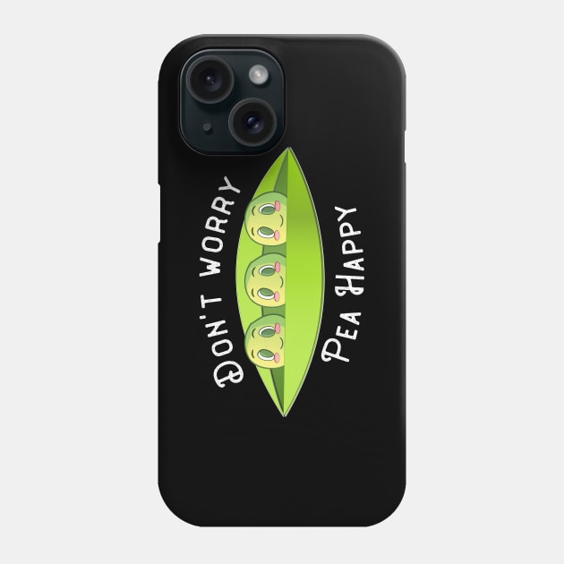 Pea Happy | Vegan Vegetarian Plant Based Animal Welfare Phone Case by MGO Design