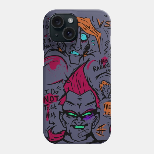 Glass Joe VS Aran Ryan Phone Case by Fluffbot's Lair