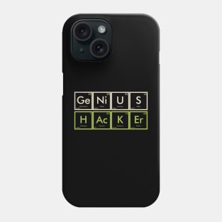 Funny Genius Hacker Element Cyber Security Phone Case