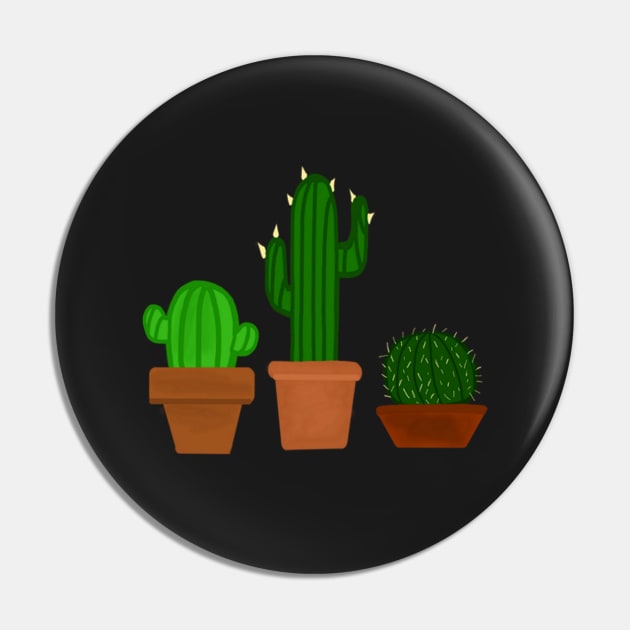 3 Cactuses Pin by CatGirl101