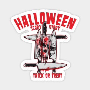 knife on Halloween Magnet