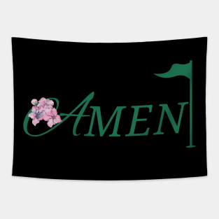 AMEN MASTERS GOLF Tapestry