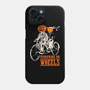 Halloween Pumpkins on Wheels Phone Case