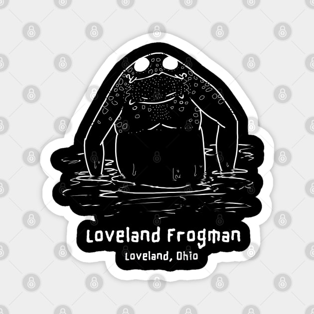 Loveland Frogman Magnet by ArtEnceladus