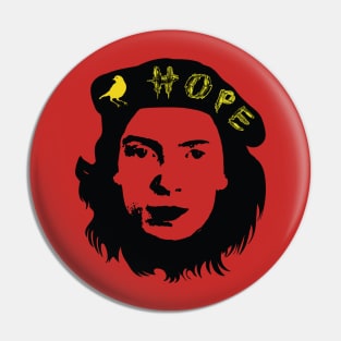 HOPE is a Thing With Feathers Emily Dickinson Che Guevara design Pin