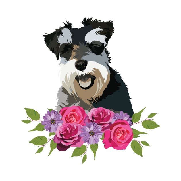 Schnauzer by Holly Rose Art