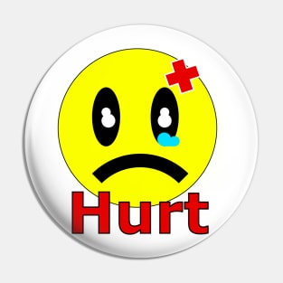 Hurt Emoji Pin