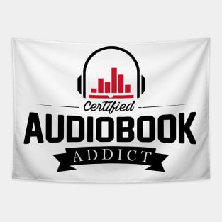 Certified Audiobook Addict Tapestry