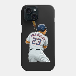 Michael Brantley #23 Bats Ready Phone Case