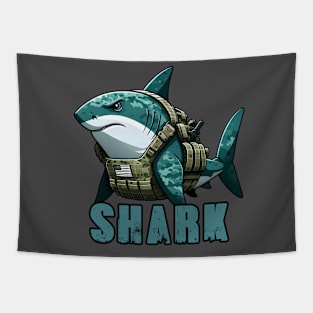 Tactical Shark Tapestry