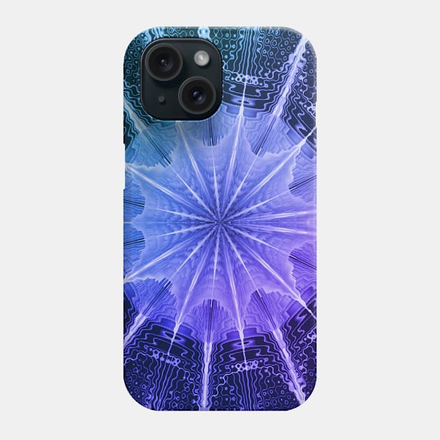 Ombre Purple Abstract Spiderweb Creepy Goth Print Phone Case by Moon Art