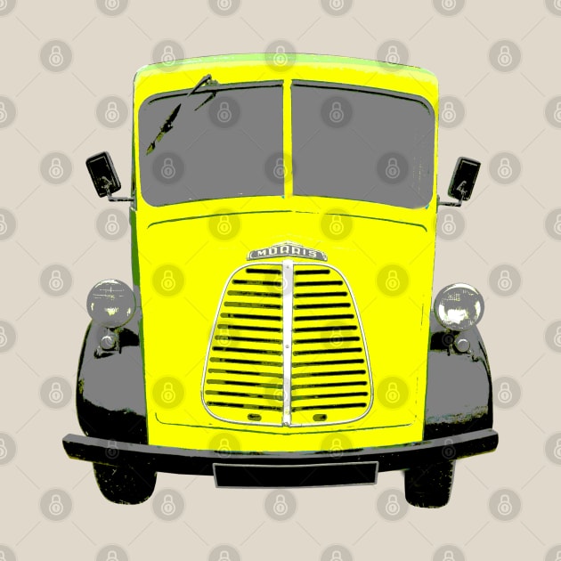 Morris 1950s classic van yellow by soitwouldseem