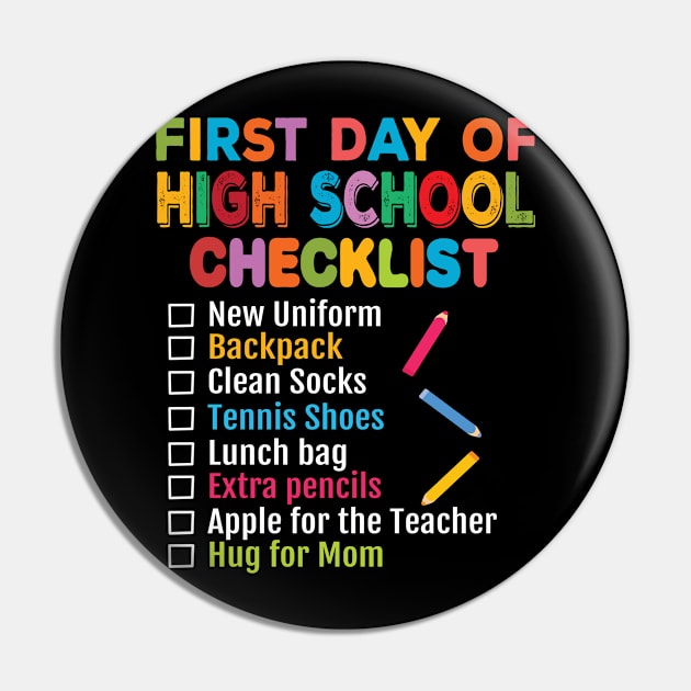 First Day of High School Teacher Student Back to School 2019 Pin by BestSellerDesign