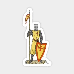 Medieval Knight Early 13th Century Magnet