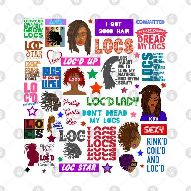 Locs Dreadlocks Positive Quotes by blackartmattersshop