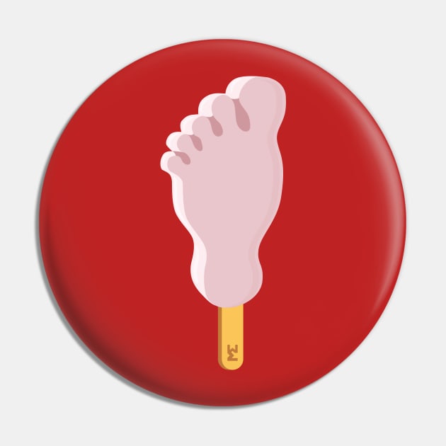 Funny Feet Ice Lolly Pin by MickeyEdwards