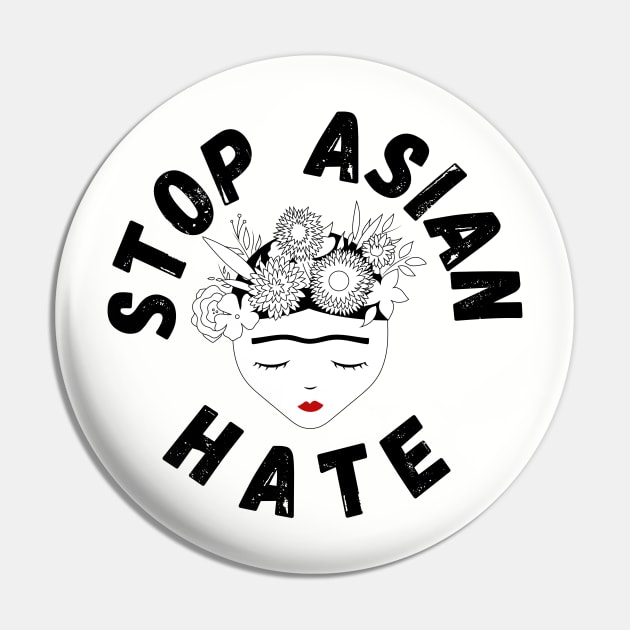 Stop Asian Hate Pin by blueduckstuff