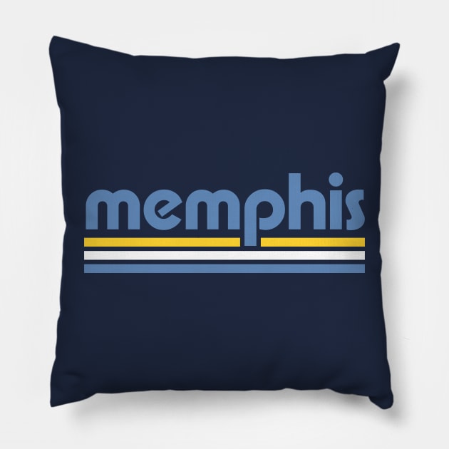 Retro Memphis Stripes Pillow by Now Boarding