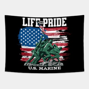 Life And Pride U.S. Marine Tapestry