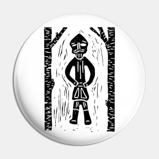 Odin (Black Ink Version) Pin