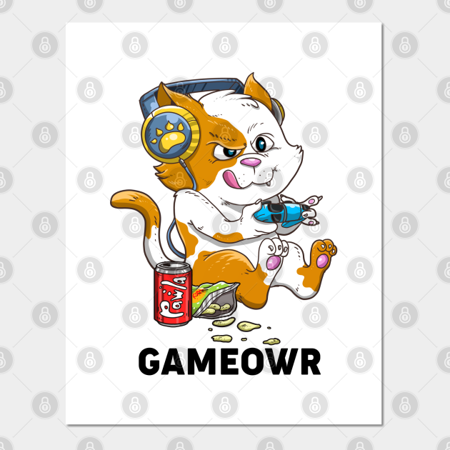 Kawaii Gaming Kitty Video Games Funny Gamer and Cat Lover - Kawaii - Posters and Art Prints | TeePublic Kawaii Gaming Kitty Video Games Funny Gamer and Cat Lover - Kawaii - Posters and Art Prints | TeePublic