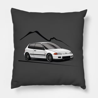 White Civic EG Pillow