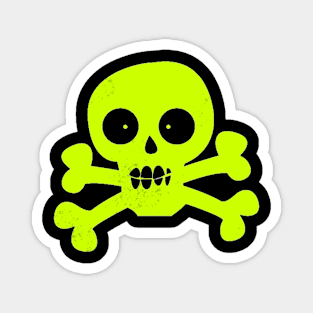 Green Skull Magnet