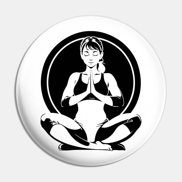 Yoga Meditation Woman 02 Pin by CGI Studios