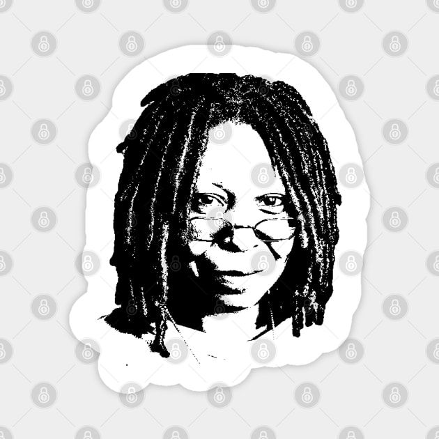 Whoopi Goldberg Portrait Magnet by phatvo