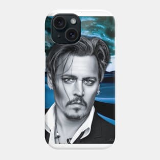 Johnny Portrait Digital Artwork wall art support Phone Case