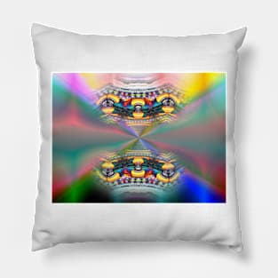 Rainbow Aurora Generator Pillow