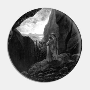 High Resolution Gustave Doré Illustration The Exit From Hell Pin