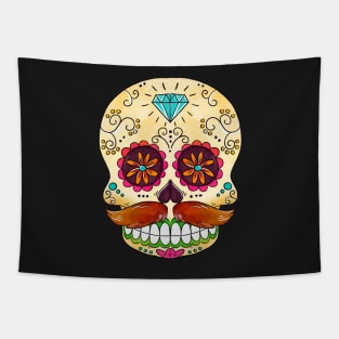 Mexican sugar skull Tapestry