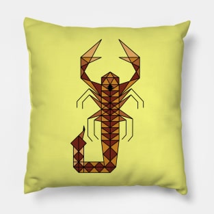 Scorpion - Geometric Abstract Pillow