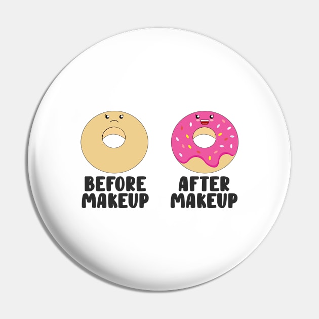 Beautician Donuts Makeup Artist Stylist Pin by Tom´s TeeStore