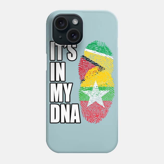 Guyanese And Burmese Mix Heritage DNA Flag Phone Case by Just Rep It!!