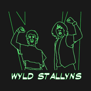 Neon Wyld Stallyns Bill and Ted movie band T-Shirt