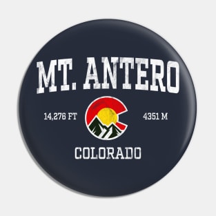 Mt Antero Colorado 14ers Vintage Athletic Mountains Pin