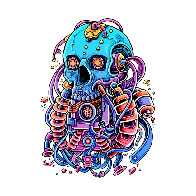 Optical Cyber Skull by Efexampink