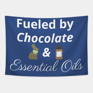 Fueled by Chocolate and Essential Oils Tapestry