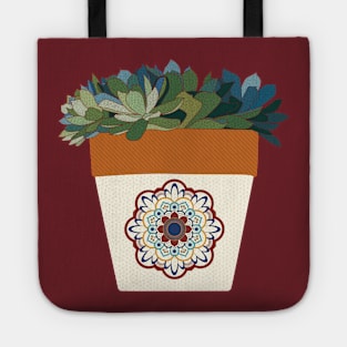 Succulent Plant Pot Mexican Tote