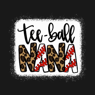 Tee Ball Nana Leopard Christmas T-Shirt