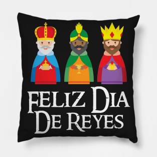 Feliz Dia De Reyes Three Kings Day Epiphany T Shir Pillow